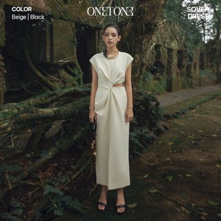 Váy liền ONETONE dáng dài cutout eo Sover