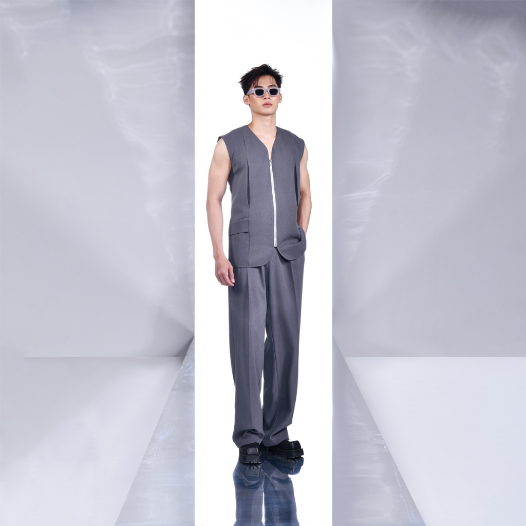 Set Áo FOXIE TANKTOP Phối Kéo Trắng, Quần Dài Trẻ Trung, Sang Trọng SS007 By GUMADE