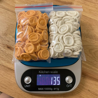 Găng tay cao su xỏ ngón gói 50c-100c