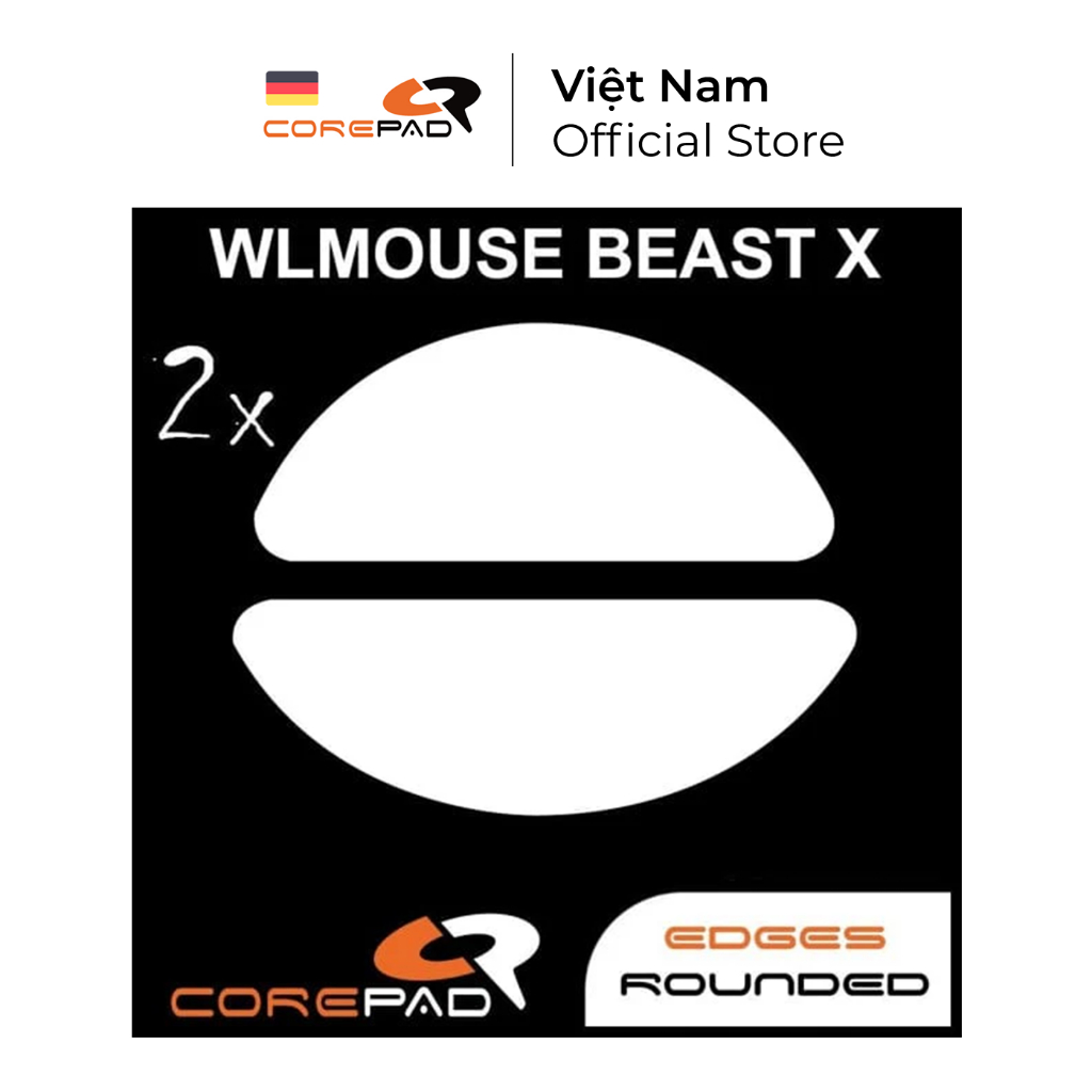 (2 bộ) Feet chuột PTFE Corepad Skatez PRO WLmouse BEAST X Wireless - Corepad Official Store