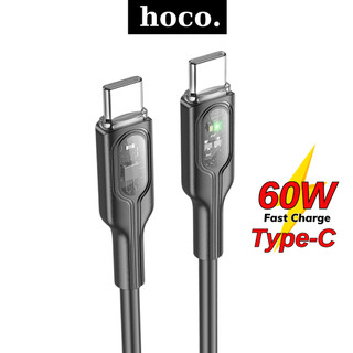 Dây sạc nhanh Type C tự ngắt điện Hoco Cáp sạc nhanh 60W báo đèn siêu bền cho android samsung xiaomi