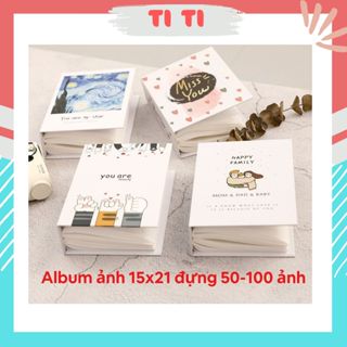 Album ảnh 15x21 đựng được 50-100 tấm bìa cứng nhiều mẫu đẹp