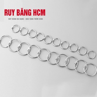 Khoen tròn flashcard đóng mở làm album lịch sổ sách treo rèm size 2cm
