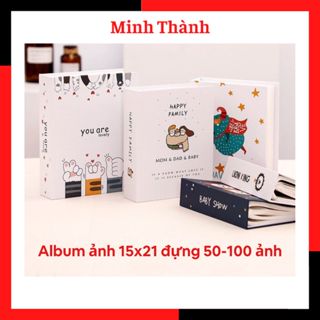 Album ảnh 15x21 đựng được 50-100 tấm bìa cứng nhiều mẫu bìa đẹp tại Tiệm ảnh Minh Thành