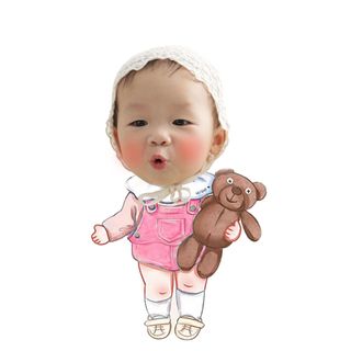 Chibi size 60cm trang trí sinh nhật cho bé