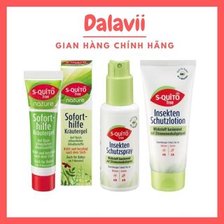  Xịt chống muỗi và côn trùng đốt cho bé S-quito Free kem chống muỗi Đức - Shop Dalavii 