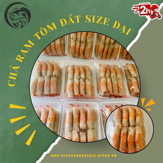 0,5kg chả ram tôm đất - loại siêu bự 16 cuốn/ khay - giao hoả tốc 1h tại hcm