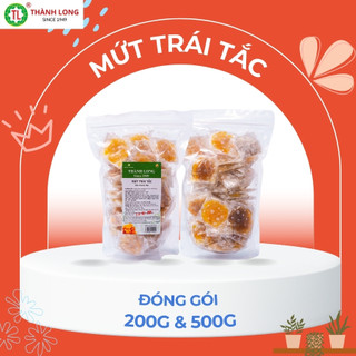 Mứt Tắc/Quất Thành Long nguyên trái sấy dẻo rim chua ngọt gói/bịch 200g/500g - Việt Nam