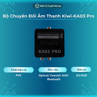 Bộ chuyển đổi âm thanh kiwi-ka03 pro có bluetooth - bộ chuyển đổi âm thanh optical bh lỗi 1-1