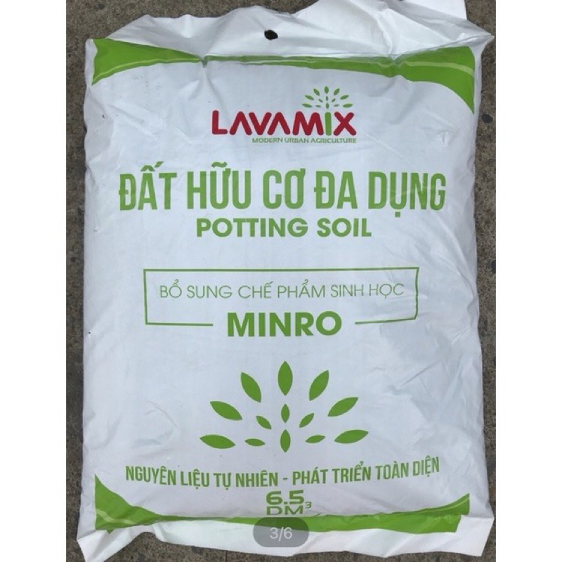 Đất Sạch Đất Hữu Cơ Đa Dụng Lavamix 6.5dm3 ~2,5kg, 50dm3~20lit