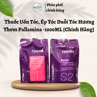 Kem uốn tóc, ép tóc duỗi tóc hương thơm pallamina 1000ml siêu thơm, bóng thẳng