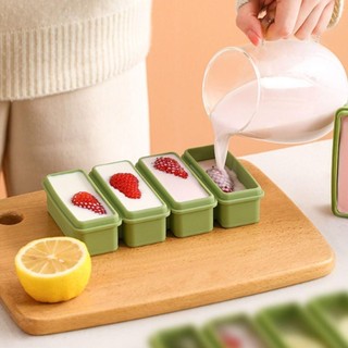 🏵️COD🏵️Khuôn làm đá viên silicon để tủ lạnh siêu to có nắp, khay đá to silicon tách đa