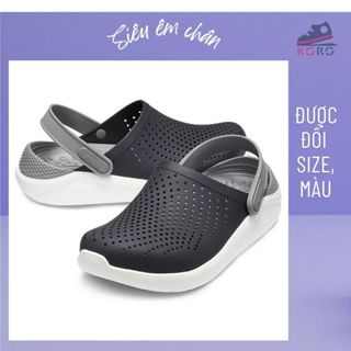 Dép cross nam sục bít mũi êm chân literide KORO y tế đi bệnh viện đế bằng