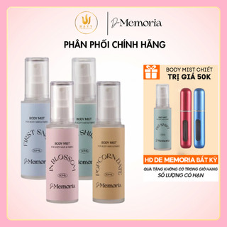Xịt Thơm Cơ Thể Body Mist Không Cồn De Memoria - Nước Hoa Hàn Quốc Pinker Bell Korea Eau The Parfum 30ml