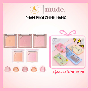 Phấn Má Hồng mude Flutter Blusher Mịn Lì Kiềm Dầu Chuẩn Màu