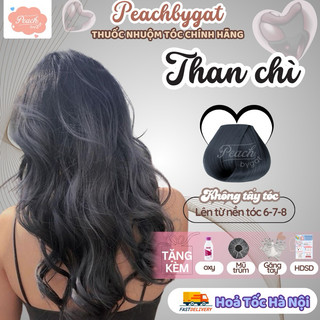 Thuốc nhuộm tóc THAN CHÌ không cần dùng thuốc tẩy tóc của Peachbygat , Peach bygat