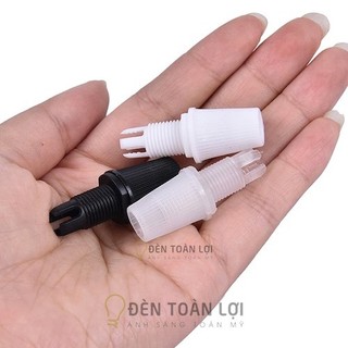 Phụ Kiện Đèn: Nút siết dây đèn thả loại dài, ngắn Đen và Trắng