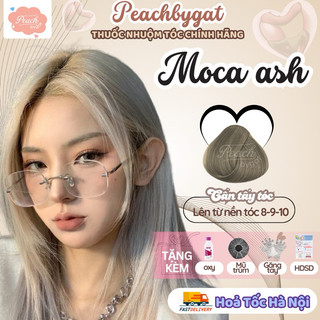 Thuốc nhuộm tóc MOCA ASH cần dùng thuốc tẩy tóc của Peachbygat , Peach bygat