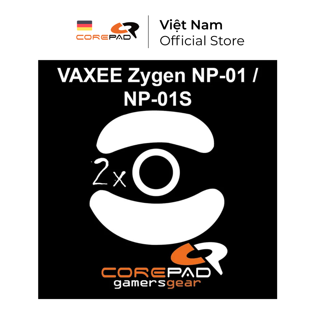 2 Bộ Feet chuột PTFE Corepad Skatez PRO Vaxee Zygen NP-01S Wireless / Vaxee Zygen NP-01 / Vaxee Outs