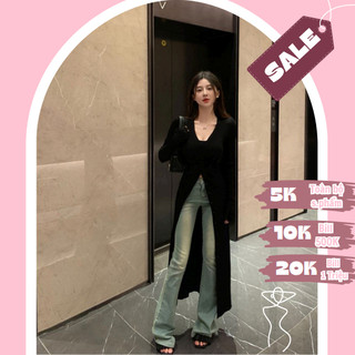 ACC Đầm Cardigan Dáng Dài - Đầm Áo Thiết Kế Khoác Cardigan Thun Gân Body Tay Dài Sexy Độc Lạ Mặc Nhiều Kiểu LiVi Bigsize