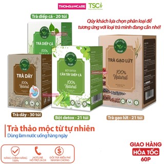 Trà thảo mộc thanh nhiệt, đẹp da, giảm cân, tốt cho tiêu hóa, dạ dày từ thảo dược tự nhiên - Mẫu mới Thomsoncare