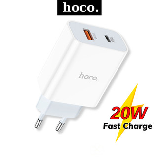 Củ sạc nhanh 20w Hoco 2 cổng USB+TypeC công suất hỗ trợ PD20W+QC3.0 dùng cho các thiết bị thông minh