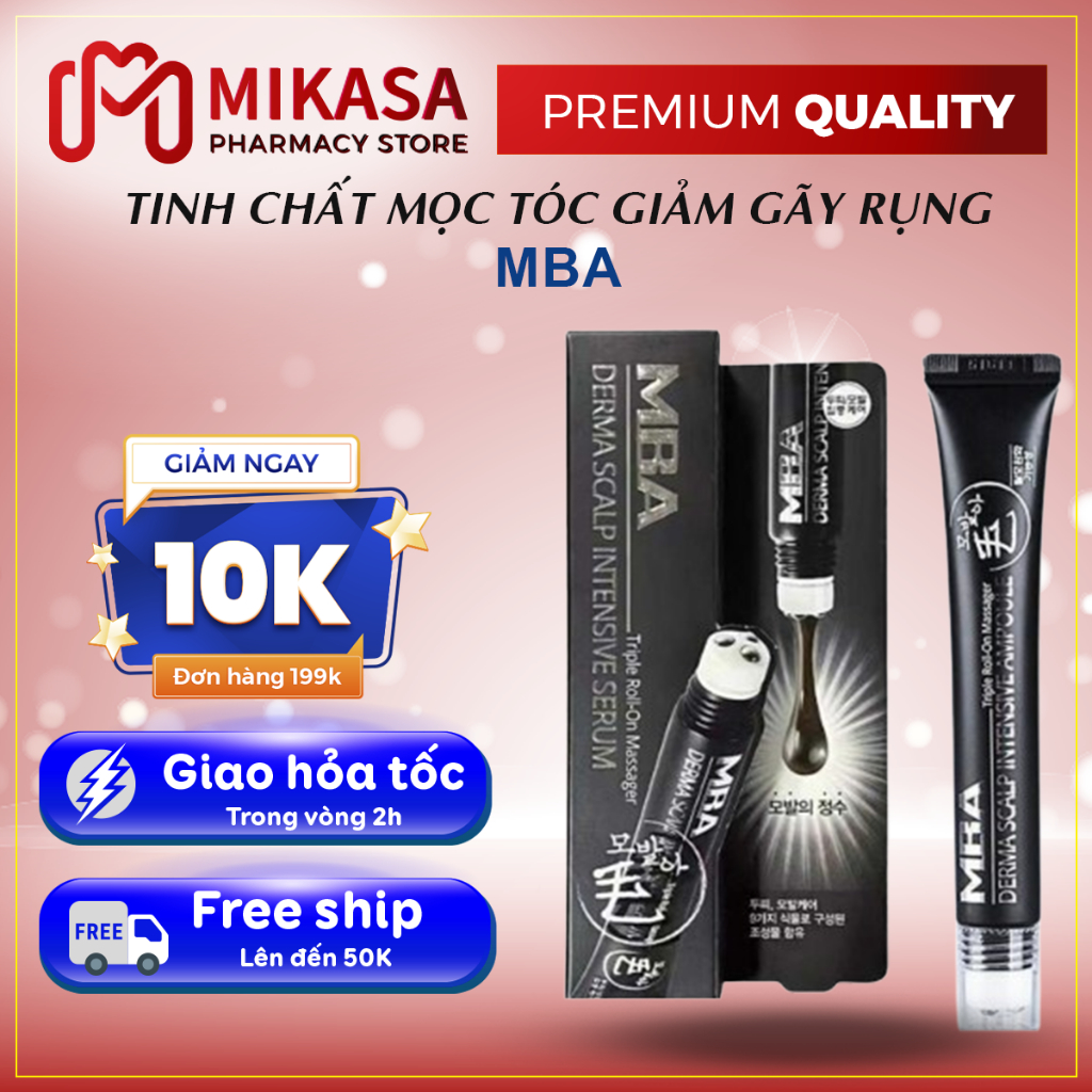 Tinh Chất Lăn Mọc Tóc MBA - Tinh Chất MBA Giúp Tái Tạo Nang Tóc, Giảm Rụng Tóc Và Làm Tóc Chắc Khỏe