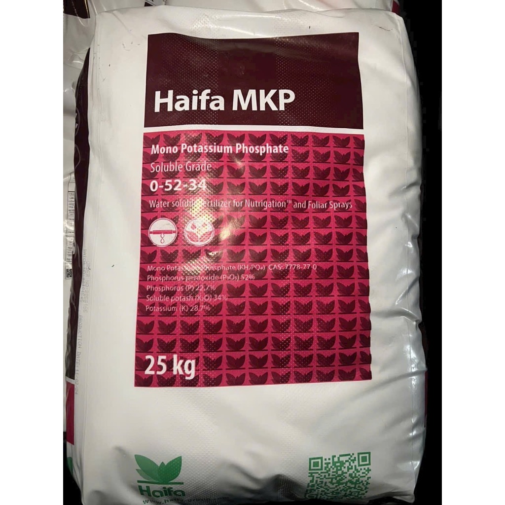 Phân Bón HAIFA MKP: 0-52-34 (Mono Potassium Phosphate) (Dạng tinh thể)