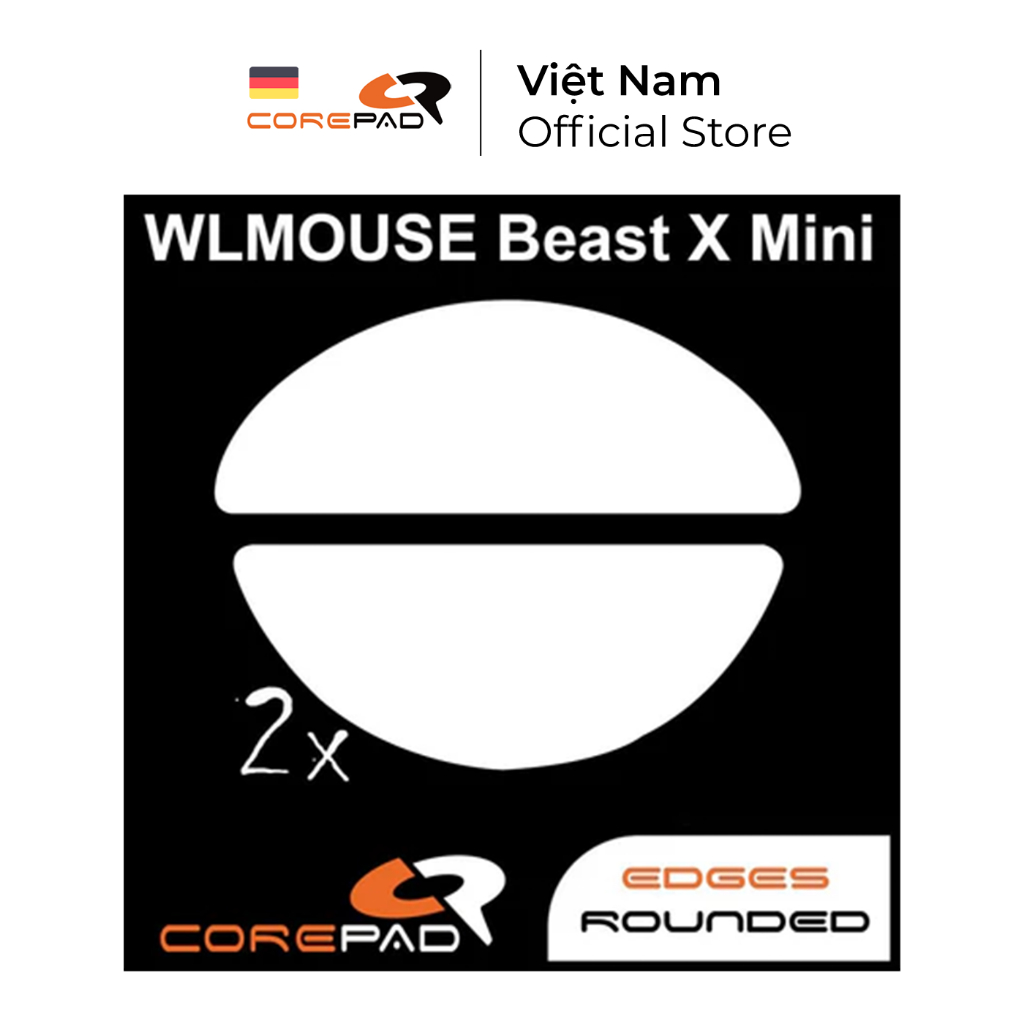Feet chuột PTFE Corepad Skatez PRO WLmouse BEAST X Mini Wireless (2 bộ) - Corepad Official Store