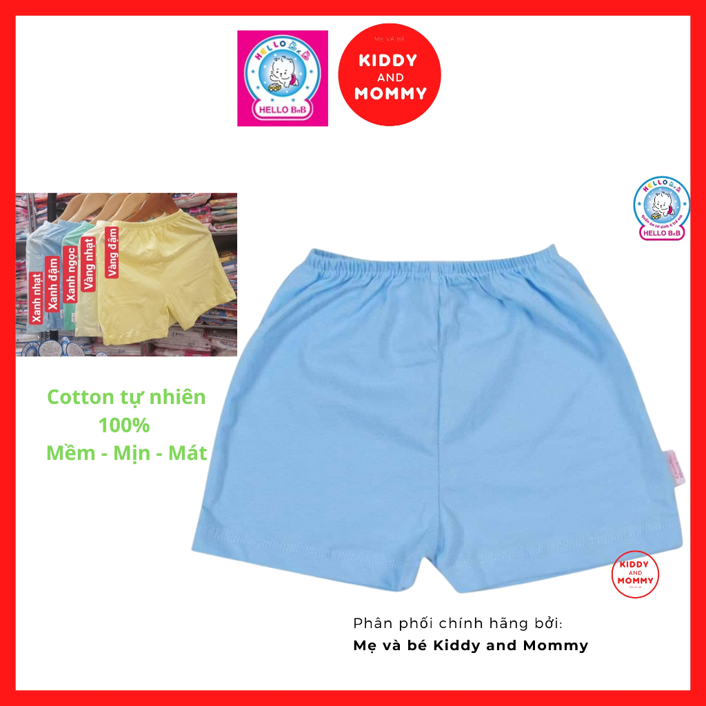 Quần ngắn màu bé trai/bé gái QL0052 HELLO B&B- HELLO BB
