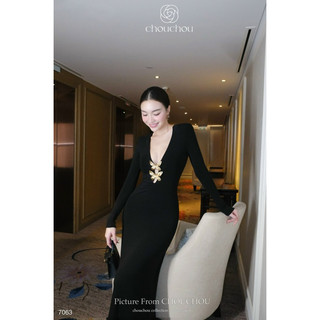 Đầm dài cổ charm chouchou