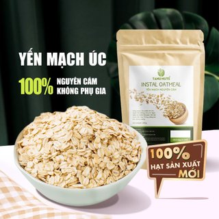 Yến mạch giảm cân TANU NUTS, yến mạch cán dẹt, cán vỡ nấu ăn, làm bánh, tiện lợi