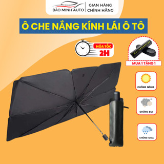 Ô Che Nắng Ô Tô, Ô Che Nắng Kính Lái Ô Tô Phủ Bạc Cao Cấp Chống Nắng, Chống Tia UV Hiệu Quả, Bảo Hành 6 Tháng