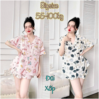 Đồ bộ Bigsize Pijama Đũi Xốp Thái mẫu mới