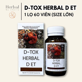 DETOX HERBAL DIET - Viên thảo mộc giảm cân giữ dáng, giảm béo, đẹp da - Herbal By Sherry
