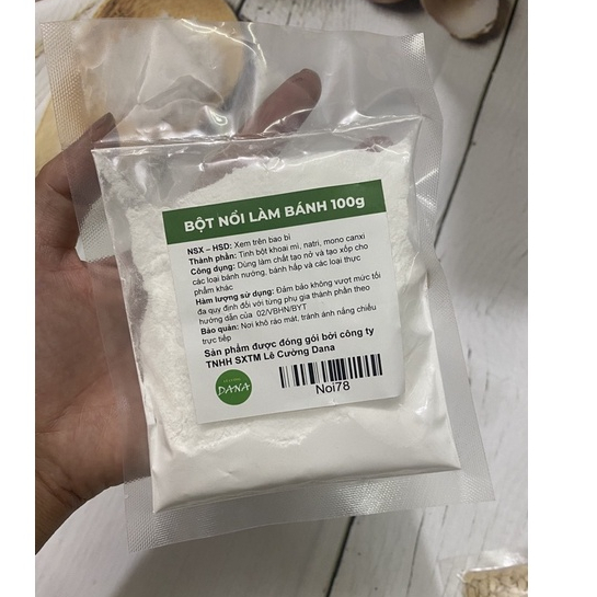 100g Bột nổi làm bánh Mauri
