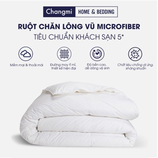 Ruột chăn lông vũ Microfiber Cao Cấp Changmi cực êm, giữ nhiệt tốt. Tiêu chuẩn khách sạn 5 sao