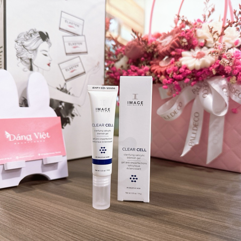 IMAGE CLEAR CELL Clarifying Salicylic Blemish Gel Gel chấm mụn chứa 2%Salicylic Acid 14g - Dáng việt