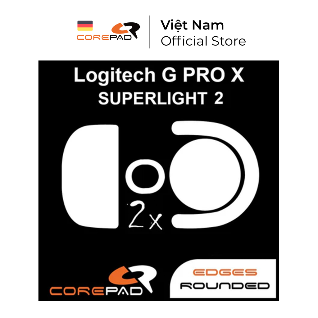 2 Bộ Feet chuột PTFE Corepad Skatez PRO Logitech G PRO X SUPERLIGHT 2 Wireless - Corepad Official St