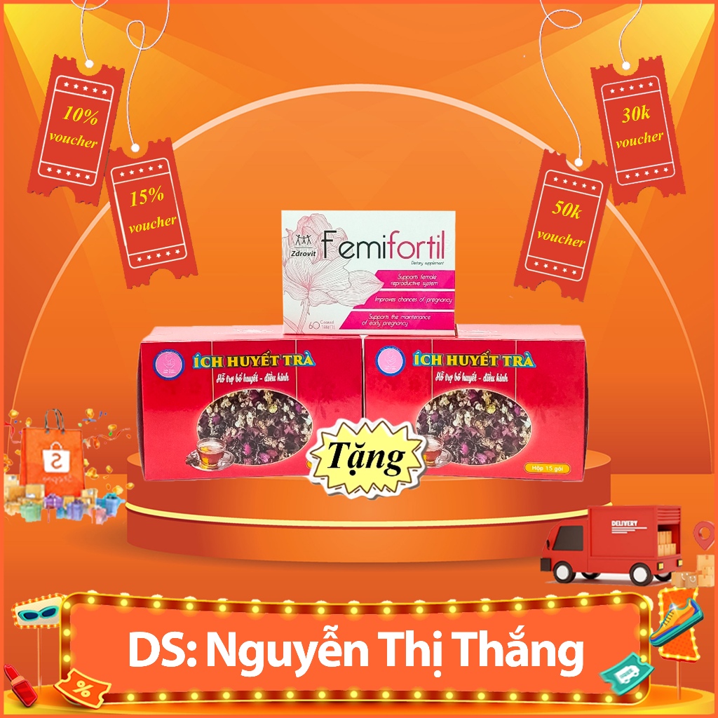 Femifortil tặng trà.
