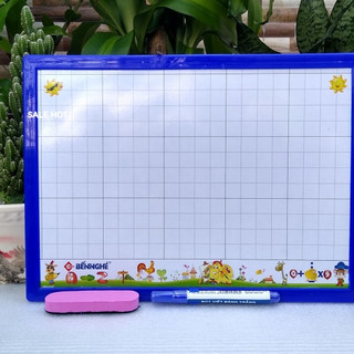 Bảng Học Sinh 2 mặt  (1 mặt viết bút dạ + 1 mặt phấn)  BẾN NGHÉ