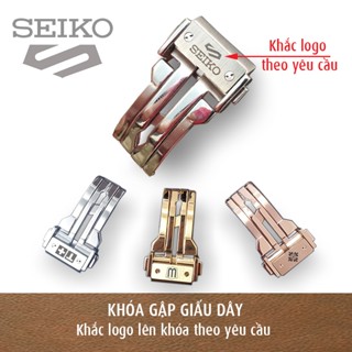 Khóa một gập giấu dây cho đồng hồ HUB.LOT khắc logo theo yêu cầu Omega Seiko Orient Citizen - K2306