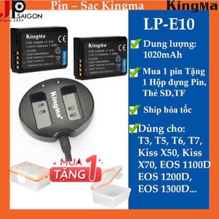 PIN SẠC MÁY ẢNH KINGMA THAY THẾ CHO PIN LP-E10