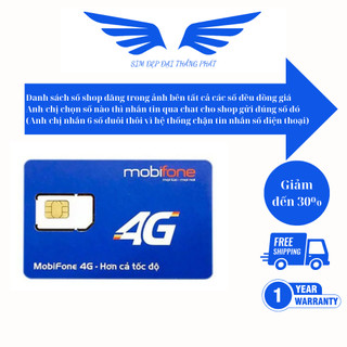 Sim Mobifone số đẹp giá rẻ sim thần tài, sim lộc phát
