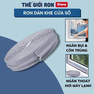 Nẹp Chặn Khe Cửa Sổ Xám, MIếng Chặn Đi Hơi Máy Lạnh, Ron Cửa Chống Bụi Chắn Khe Cửa Ra Vào