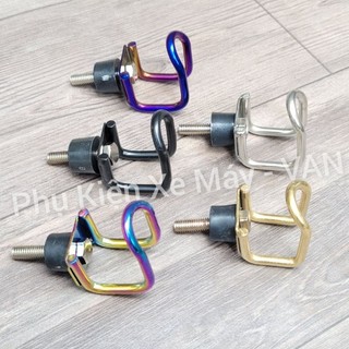 Móc Treo Đồ Xe Máy Chữ U INox Sơn Đen Titan