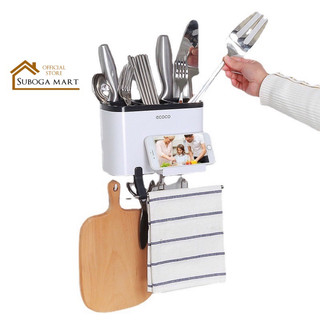 Kệ đựng thìa đũa nhà bếp ecoco,hộp cắm đũa thìa dán tường nhà bếp tiện dụng 1801