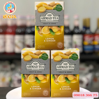 TRÀ AHMAD THẢO MỘC CHANH &GỪNG - AHMAD LEMON & GINGER TEA