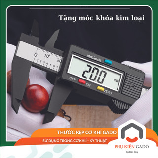 Thước đo điện tử GADO thước kẹp cơ khí đo kích thước có hiển thị số dài 150mm