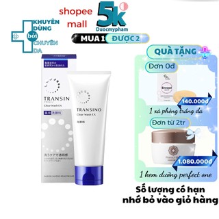 Sữa rửa mặt transino clear wash ex - sáng da và ngừa thâm nám 100g